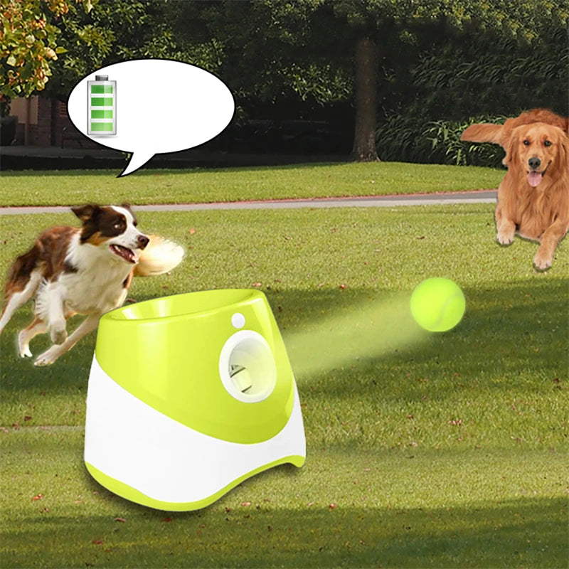 Dog Tennis Launcher Automatic Pet Dogs Chase Toy.