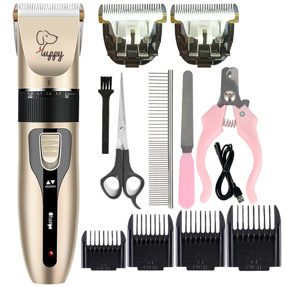 Dog Hair Clipper Pet Hair Trimmer Cat Puppy Grooming Electric Shaver .