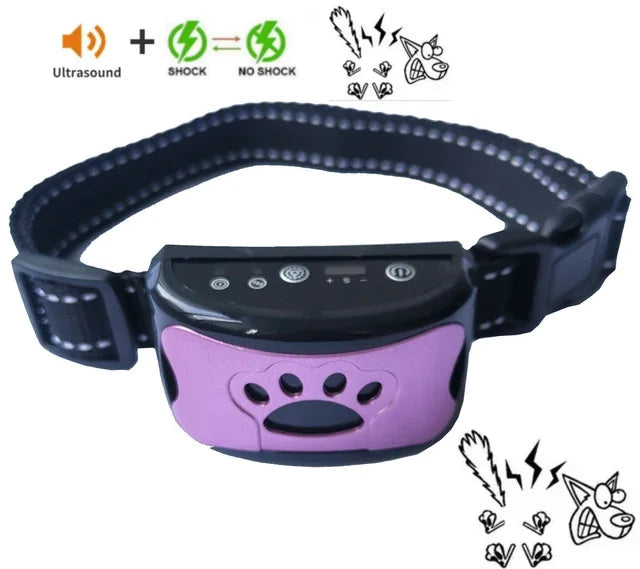 Pet Dog Anti Barking Device USB Electric Ultrasonic Dogs Training Collar.