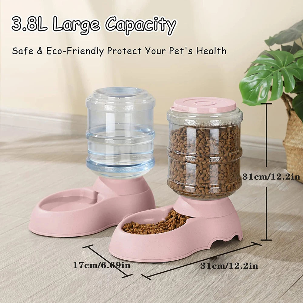 Automatic Water Dispenser Large Capacity Pet Feeder Small Dog Food Bowl  Cat Feeder.