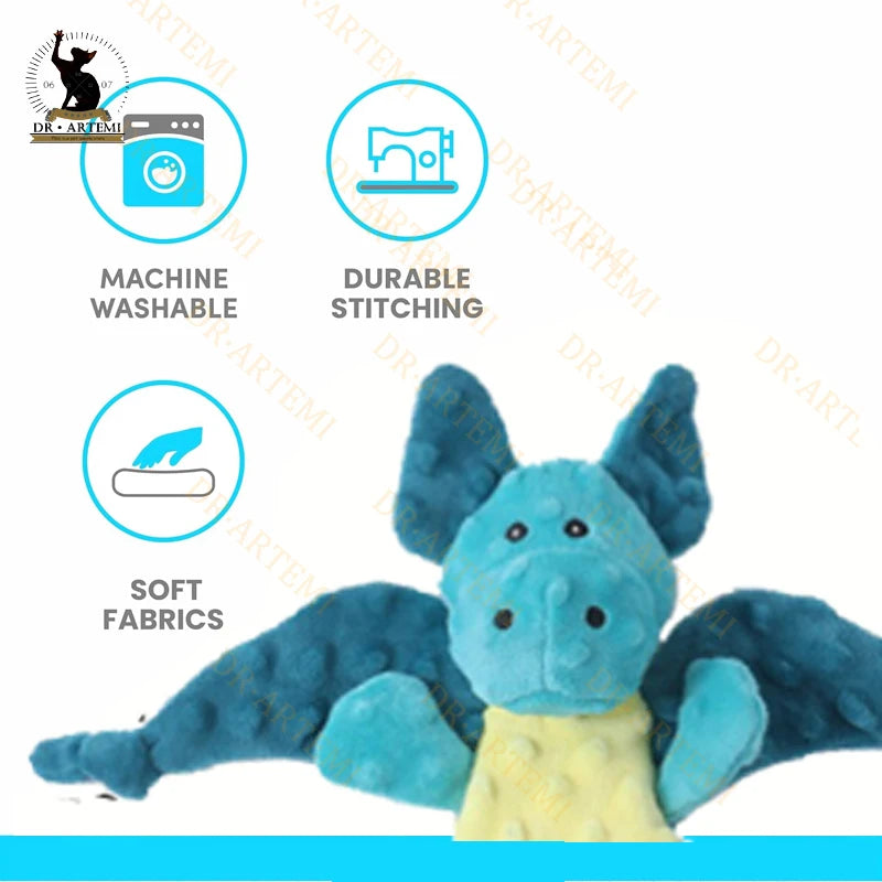 Plush Velvet Toy for Dogs Squeaky Toy Bite Resistant Chewable Toy Molar Teeth Cleaning.