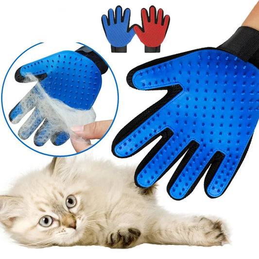 Pet Hair Removal Gloves Comb for Cats and Dog Grooming.