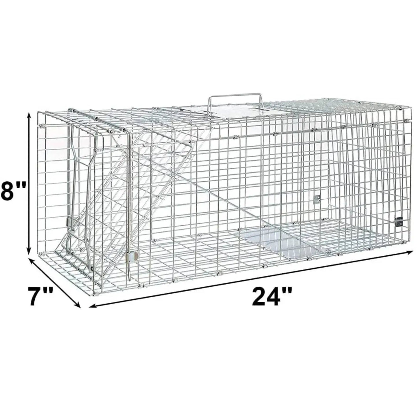 US Live Animal Trap 32"X12.5"X12"Steel Cage Humane Rodent Cage