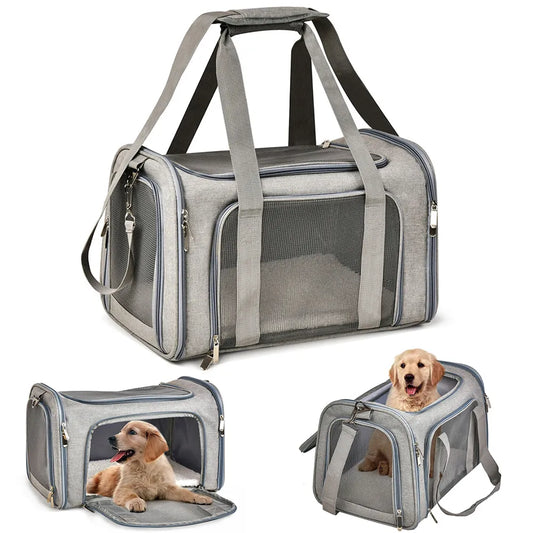 Dog Carrier Bag Soft Side Backpack Cat Pet Carriers Dog Travel Bags Airline Approved