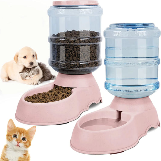 Automatic Water Dispenser Large Capacity Pet Feeder Small Dog Food Bowl  Cat Feeder.